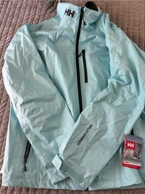 Helly Hansen Pale Aqua Women’s Crew Jacket NWT